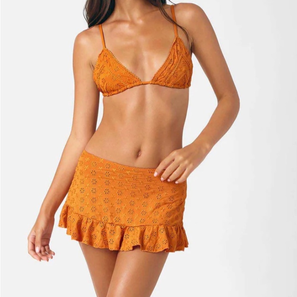 Blackbough Bright Orange Swimsuit Top - XS